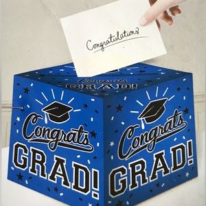 NIP CONGRATS GRAD Cardholder Box 12" x 12" x 12" Graduation Party Card $ Holder